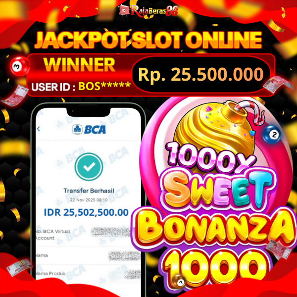 BUKTI JACKPOT SLOT SWEET BONANZA 1000 21/11/2025
