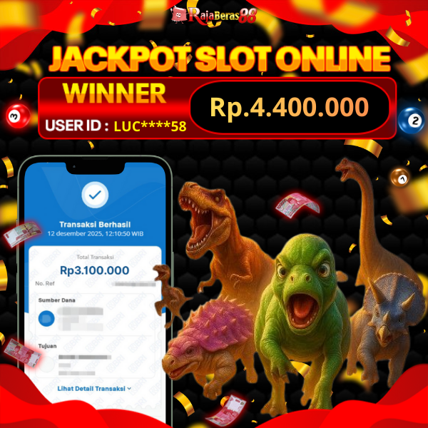 BUKTI JACKPOT JURASSIC KINGDOM 13/12/2025