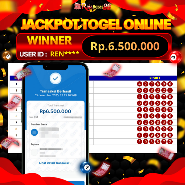 BUKTI JACKPOT TOGEL HONGKONG POOLS 05/12/2025