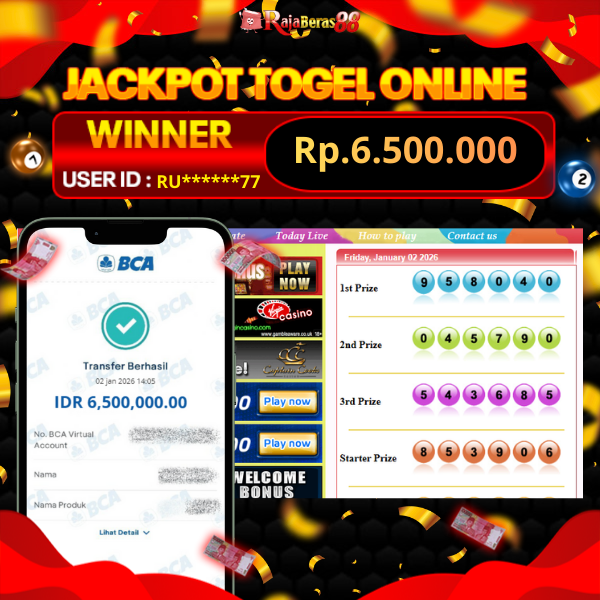 BUKTI JACKPOT TOGEL SYDNEY POOLS 2/1/2026